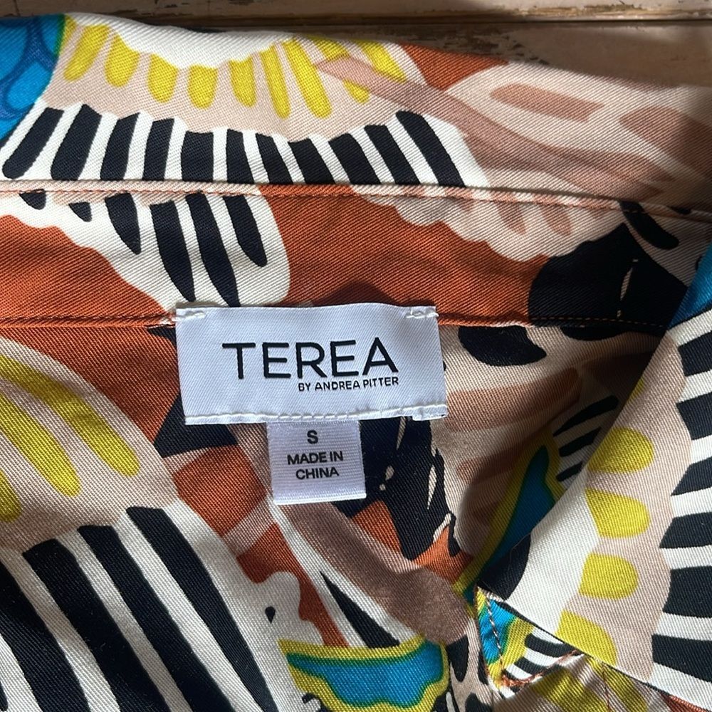 TEREA Women's Raina Draped Crossover Maxi Dress Size Small - Picture 10 of 16